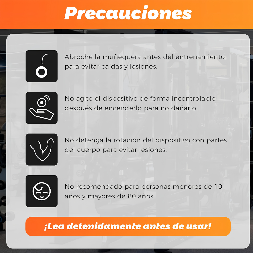 Bola Giroscópica Ejercitadora de Brazo al completo