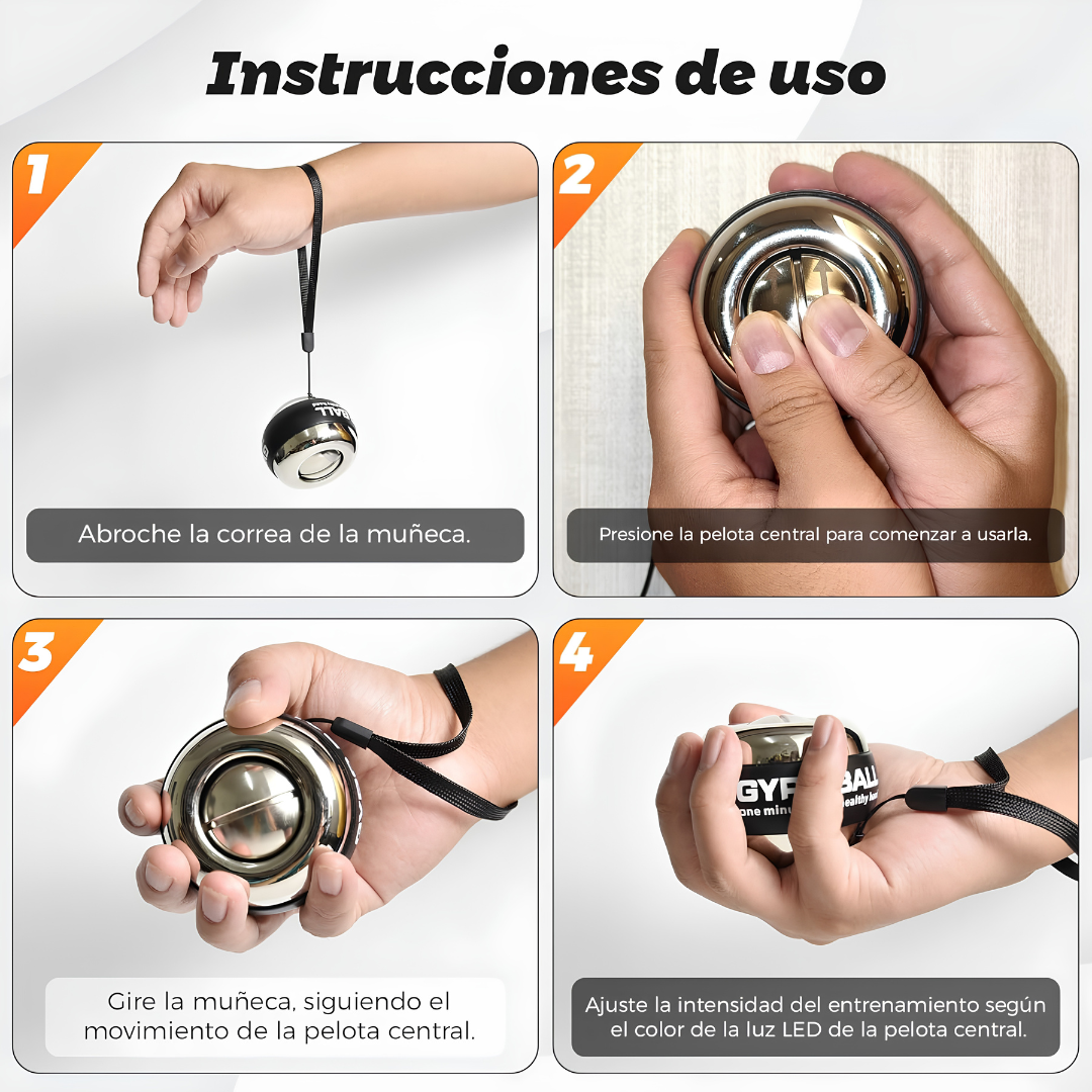 Bola Giroscópica Ejercitadora de Brazo al completo
